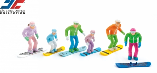 6 Figuren m.Snowboard
