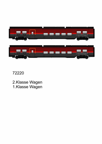 H0 DC 2 tlg Railjet 2 �BB Neu HE